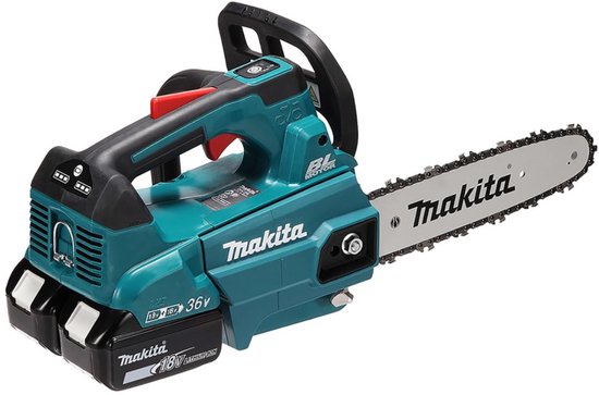 Makita DUC256PT2 Accu Tophandle Kettingzaag 25cm 2x18V 5.0Ah van Makita