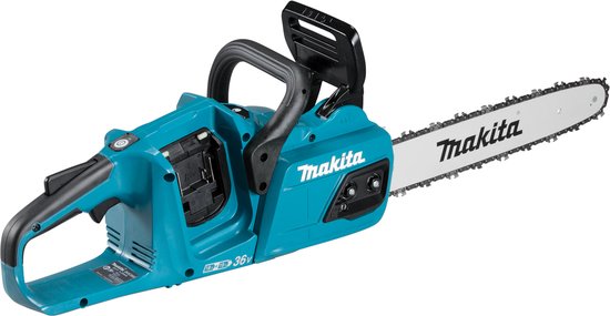 Makita DUC355PG4J 2x18V Li-Ion accu kettingzaag set (4x 6,0Ah) incl. Mbox - 35cm - koolborstelloos van Makita