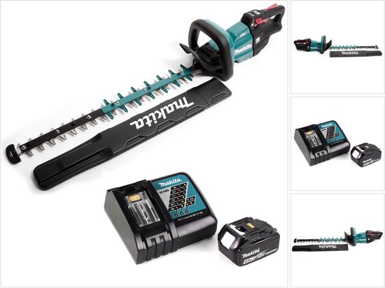 Makita DUH 601 RM1 accu heggenschaar 18V 60cm borstelloos + 1x accu 4,0Ah + lader van Merkloos	