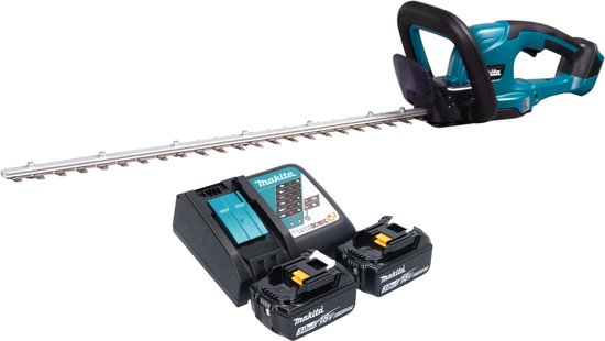Makita DUH 607 RF2 accu-heggenschaar 18 V 60 cm + 2x accu 3,0 Ah + oplader van Merkloos	