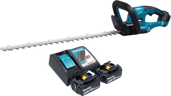 Makita DUH 607 RM2 accu-heggenschaar 18 V 60 cm + 2x accu 4,0 Ah + oplader van Merkloos	