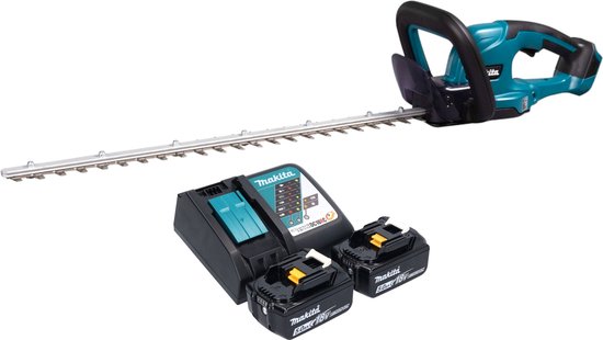 Makita DUH 607 RT2 accu-heggenschaar 18 V 60 cm + 2x accu 5,0 Ah + oplader van Merkloos	