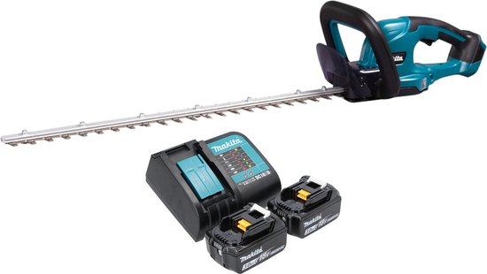 Makita DUH 607 SF2 accu-heggenschaar 18 V 60 cm + 2x accu 3,0 Ah + oplader