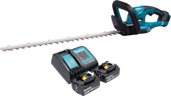 Makita DUH 607 SG2 accu-heggenschaar 18 V 60 cm + 2x accu 6,0 Ah + oplader van Merkloos	