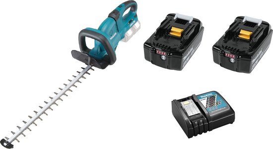 Makita DUH651RM2 36V (2x18V) Li-Ion Accu Heggenschaar set (2x 4.0Ah accu) - 650mm van Merkloos	
