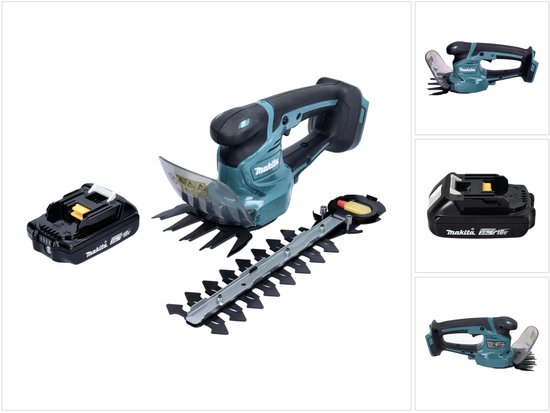 Makita DUM 111 A1X accu grasschaar heggenschaar 18 V + 1x oplaadbare accu 2.0 Ah - zonder lader van Merkloos	