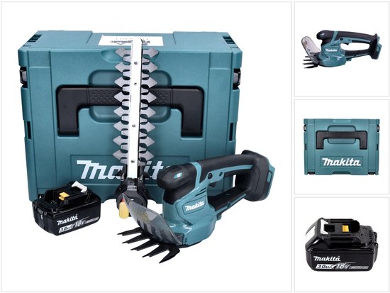 Makita DUM 111 F1XJ Accu grasschaar heggenschaar 18 V + 1x oplaadbare accu 3.0 Ah + Makpac - zonder lader van Merkloos	