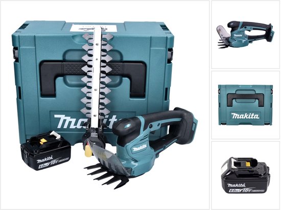 Makita DUM 111 G1XJ Accu grasschaar heggenschaar 18 V + 1x accu 6.0 Ah + Makpac - zonder lader