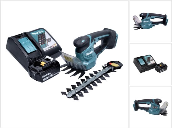 Makita DUM 111 RF1X accu grasschaar heggenschaar 18 V + 1x oplaadbare accu 3.0 Ah + lader van Merkloos	