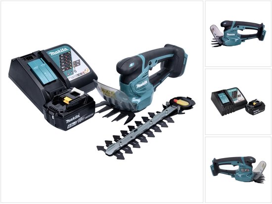 Makita DUM 111 RG1X accu grasschaar heggenschaar 18 V + 1x oplaadbare accu 6.0 Ah + lader van Merkloos	