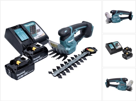 Makita DUM 111 RT2X accu grasschaar heggenschaar 18 V + 2x oplaadbare accu 5.0 Ah + lader