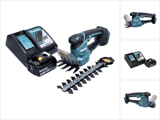 Makita DUM 111 RTX accugrasschaar heggenschaar 18 V + 1x oplaadbare accu 5.0 Ah + lader van Merkloos	