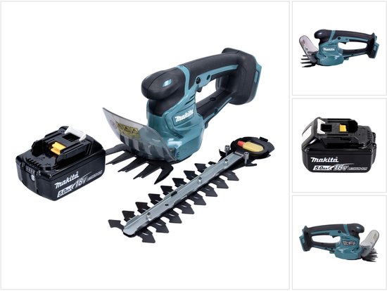 Makita DUM 111 T1X Accu grasschaar heggenschaar 18 V + 1x accu 5.0 Ah - zonder lader van Merkloos	