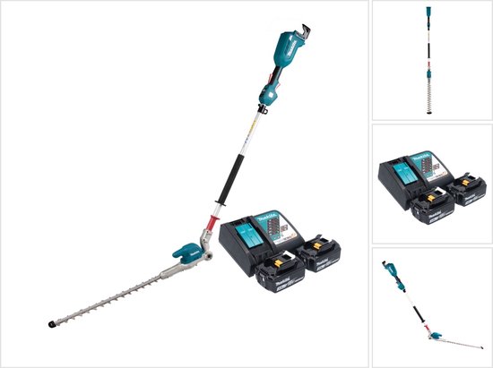 Makita DUN 500 WRF2 accu heggenschaar 18 V 50 cm borstelloos + 2x accu 3.0 Ah + lader