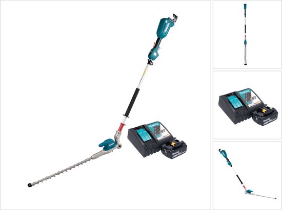 Makita DUN 500 WRT accu heggenschaar 18 V 50 cm borstelloos + 1x accu 5.0 Ah + lader van Merkloos	