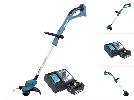 Makita DUR 193 RG1 accu grastrimmer 18 V 260 mm + 1x oplaadbare accu 6.0 Ah + lader van Makita