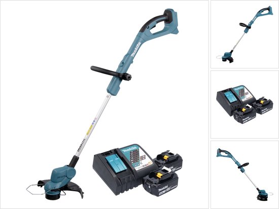 Makita DUR 193 RM accu-graskantensnijder 18 V 260 mm + 2x accu 4,0 Ah + oplader van Merkloos	