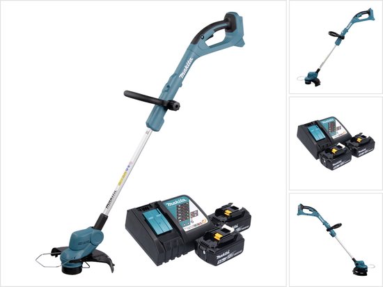 Makita DUR 193 RT accu grastrimmer 18 V 260 mm + 2x accu 5.0 Ah + lader van Makita