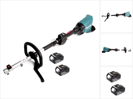 Makita DUX 60 T accu multifunctionele aandrijving 36 V (2x 18 V) borstelloos + 2x accu 5,0 Ah van Makita