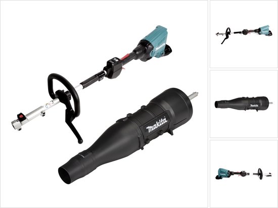 Makita DUX 60 Z accu multifunctionele aandrijving 36 V ( 2x 18 V ) borstelloos + UB 401 MP blaasmondstuk 65,3 m/s ( 191P72-3 ) - zonder accu, zonder oplader van Merkloos	