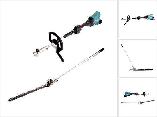 Makita DUX 60 Z accu multifunctionele aandrijving 36 V (2x18 V) borstelloos + heggenschaafopzetstuk EN400MP - zonder accu, zonder oplader van Merkloos	