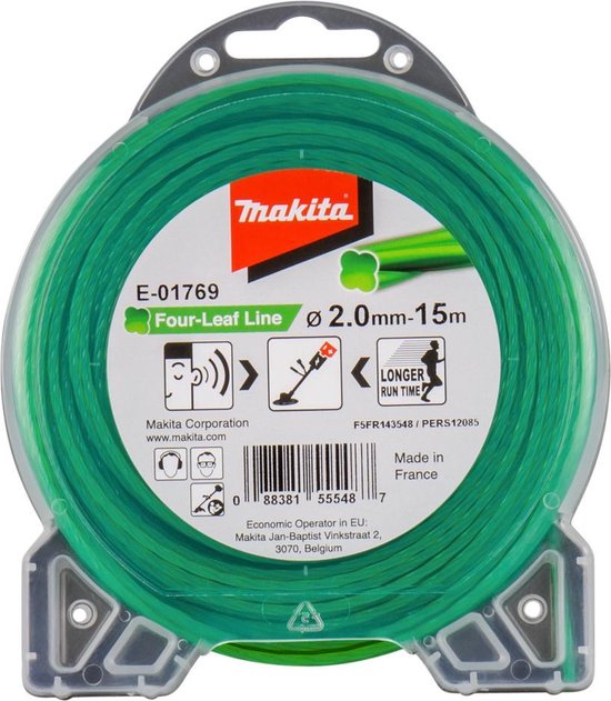 Makita E-01769 Maaidraad 2x15mtr groen van Makita
