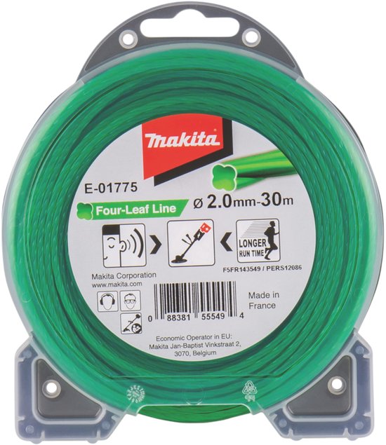 Makita E-01775 Maaidraad 2,0x30mtr groen van Makita