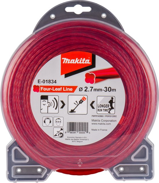 Makita E-01834 Maaidraad 2,7x30mtr Rood van Makita