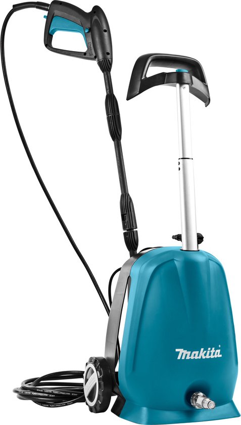 Makita HW102 Blau/Schwarz hogedrukreiniger, 1.300W, 100 bar van Makita