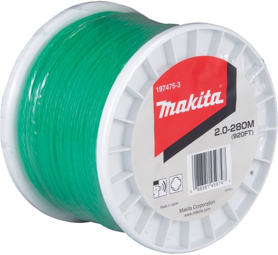 Makita maaidraad nylon 2 mm x 280 m - 197475-3 van Makita