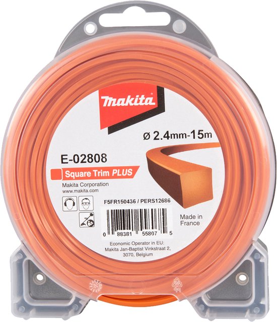 Makita maaidraad vierkant 2,4 mm x 15 m - E-02808 van Makita