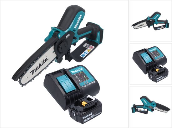 Makita Tuinapparatuur - 18V ACCU- snoeizaag 15 cm, 1x Li-ion accu LXT 3.0 Ah, lader DUC150SF01 van Merkloos	