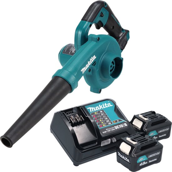 Makita UB 100 DSM accu blazer 12 V max. + 2x accu 4.0 Ah + lader van Merkloos	