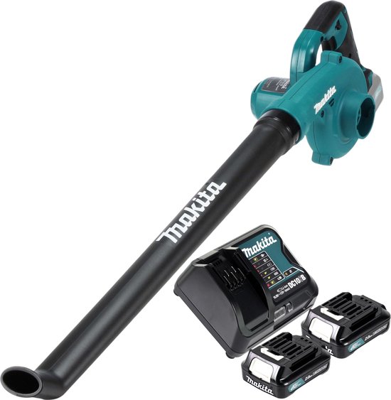 Makita UB 101 DSA accu blazer 12 V max. + 2x accu 2.0 Ah + lader van Makita