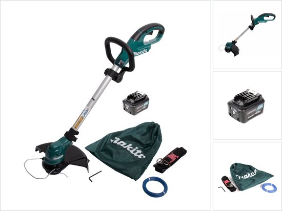 Makita UR 100 DM1 accu-graskantensnijder 10,8 V + 1x accu 4,0 Ah + 1x draadkop en accessoires - zonder oplader van Makita