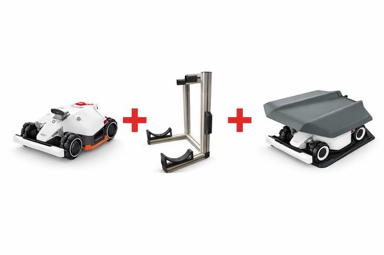 Mammotion Luba 2 AWD 5000 X + onderhoudsstation + overkapping - Robotmaaier - draadloos - GPS - Model 2025 - geen draad - Wifi en app bediening - Vision + RTK - 4 wiel aandrijving van Merkloos	