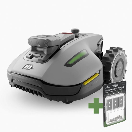 Mammotion YUKA Mini 2 800 robotmaaier + gratis set mesjes - Model 2026 - draadloos - GPS - Tri-camera AI-visie - NetRTK - WiFi en App bediening - Achterwielaandrijving - Geen draad - 3 jaar garantie van Merkloos	