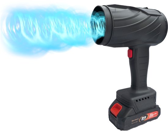 Mannsberger Airblast - Luchtblazer - oplaadbare handheld blazer - incl. 2 accu's van Merkloos	