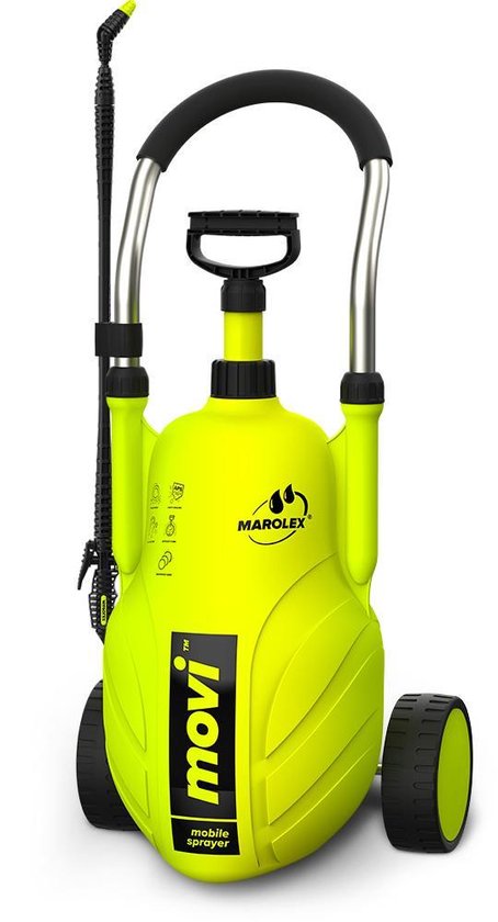 Marolex Movi - Drukspuit 16L op Wielen - Vernevelspuit - Onkruidbestrijding - Onkruidspuit - Ontsmetting