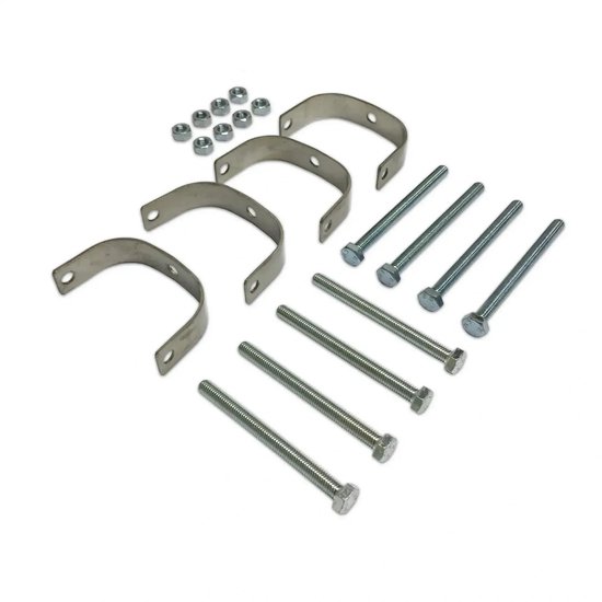 Masters of Bamboo® RVS Montageset voor Bamboe Schutting van Merkloos	