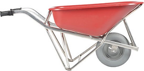 Matador Kruiwagen aluminium,90L Profi-Max Plus hdpe bak rood, extra breed lekvrij van Matador.