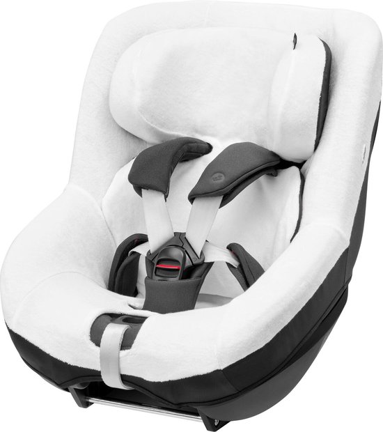 Maxi-Cosi Organic-zomerhoes voor autostoeltje Pearl 360/Pro en Mica 360/Pro/Eco i-Size, Organisch katoen, ademend en vochtabsorberend materiaal, Machinewasbaar, Milieuvriendelijk - Natural White van Maxi-Cosi