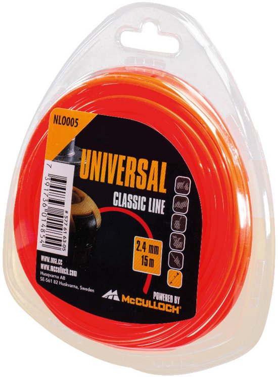 McCulloch NLO 006 Nylon draad 3.0mm x 10m - rond van Merkloos	