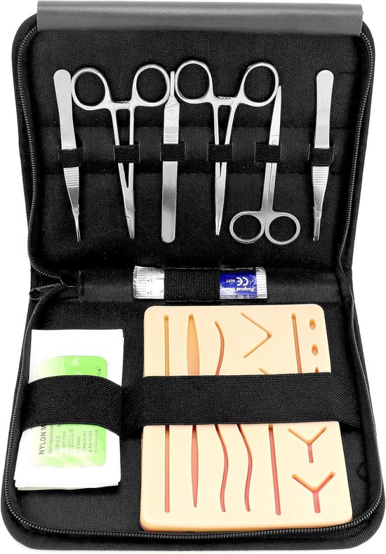 Medische hechtset voor studie en praktijk - oefenset voor wondhechting - cadeaus voor medische studenten - medische opleiding van FrosterEx