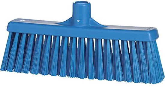 Medium Sweep Vloerreinigingsborstel bezemkop polypropyleen blok 3166 blauw 1 - Vikan van Merkloos	