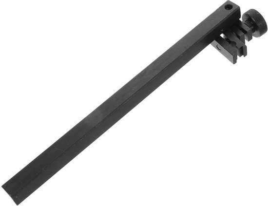 Meetklok Verlengstang - Indicator Staaf - Nauwkeurig Meten - Vierkante Staaf - 8mm Gatdiameter - Zwart