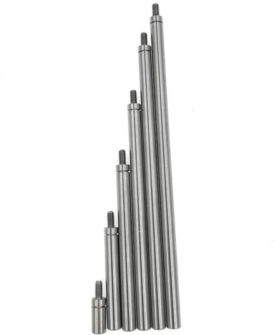 Meetpen Verlengstangen - Meetklok Staven - Precisie Meten - M2.5 Draad - 4.5mm Diameter
