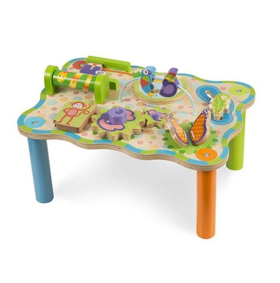 Melissa & Doug First Play Houten kinderjungle-activiteitentafel voor peuters van Melissa & Doug