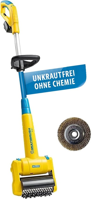 MELVRA MultiBrush Accu Terrasreiniger - 11-in-1 Voegenreiniger & Onkruidborstel - Geschikt voor Steen & Hout - 18V Bosch Compatibel - Incl. 2 Borstels - Zonder Accu van Merkloos	