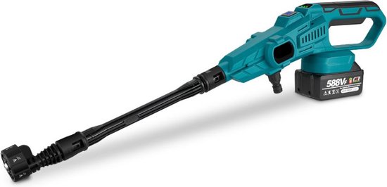 MensStore Draadloze Hogedrukreiniger - Hogedrukspuit - Auto Wasmachine - Inclusief 2x Accu - Krachtige Koperen Motor - Draagbaar - Multi-Angle Spuitmond